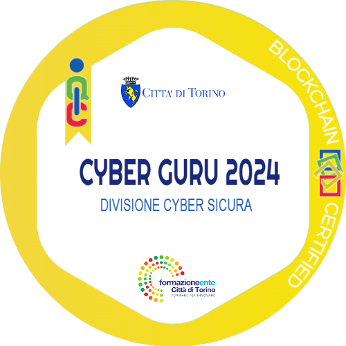 CYBER GURU  2024 - ATTESTAZIONE DI DIVISIONE CYBER SICURA Divisione Progetti Speciali